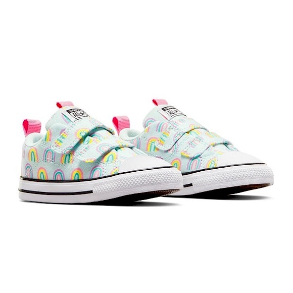 Converse Other - Converse Chuck Taylor All Star Rave Rainbows Infant Chance of Rain/oops! Pink
